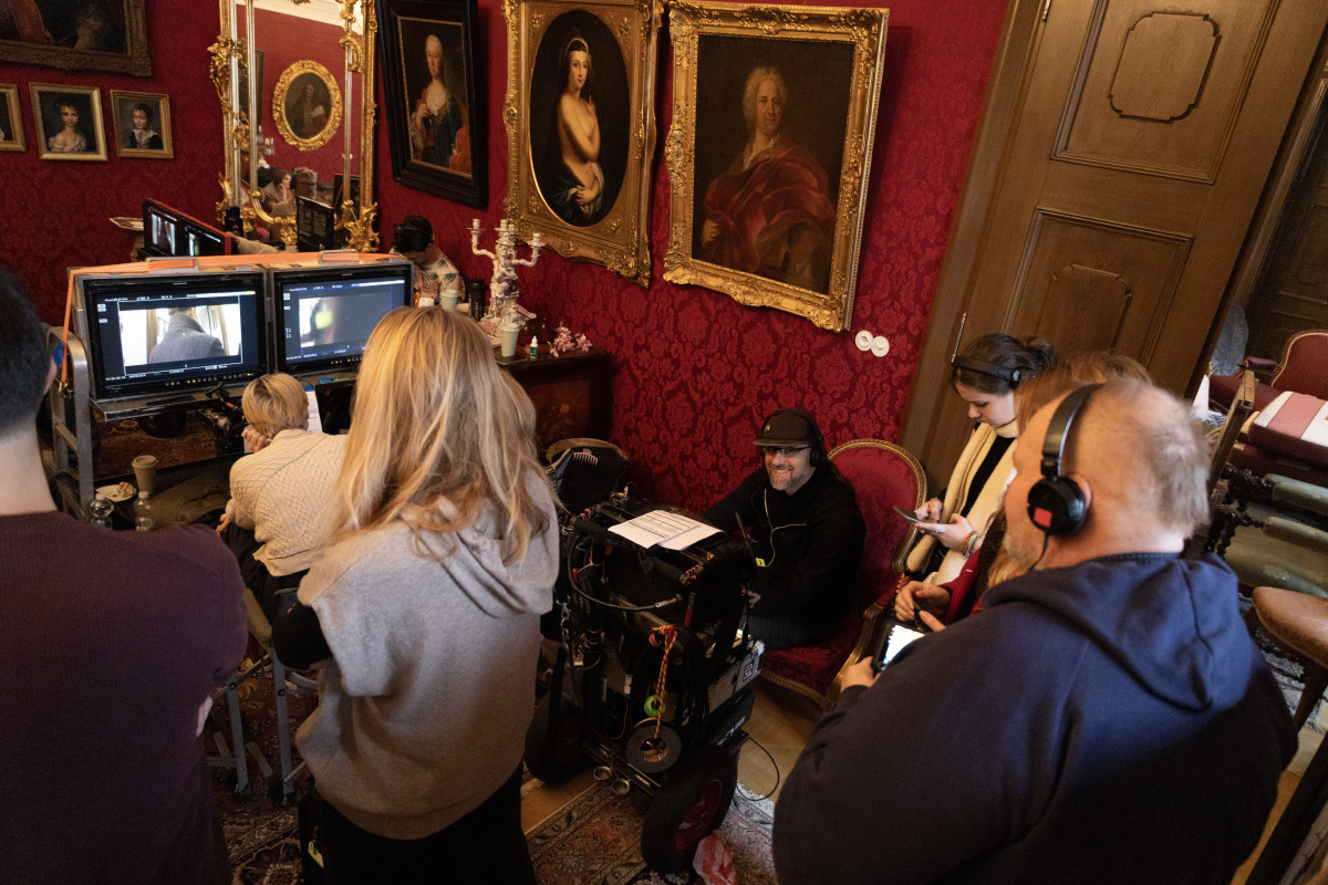 Filmové natáčení v barokních interiérech zámku Château Luka na Vysočině